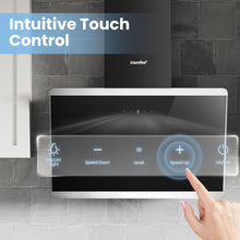 Load image into Gallery viewer, 60CM Wall-mounted 3-Speed Angled Cooker Hood with Touch Screen