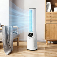 Load image into Gallery viewer, 2-in-1 Electric Quiet Bladeless Tower Fan APP Remote Control w/ Touch Screen LED Display ,10 Speeds ,HEPA Filter