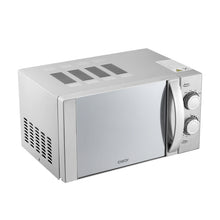 Load image into Gallery viewer, 700W 20L Stainless Steel Microwave 6 Power Levels with Defrost Function, Freestanding