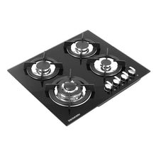 Load image into Gallery viewer, Black Tempered Glass 2/4-Burner Gas Cooktop Gas Cooktops Living and Home