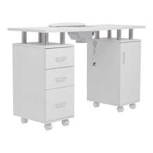 Load image into Gallery viewer, Professional Mobile Manicure Table Nail Desk with Dust Collector