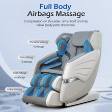 Load image into Gallery viewer, Zero Gravity Back Heated Full Body Massage Chair with Handheld Controller
