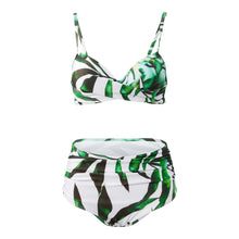 Load image into Gallery viewer, High-waisted Two-Piece Swimsuit Set
