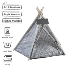 Load image into Gallery viewer, Cozy All-Season Pet Tent for Cats and Dogs - Gray Living and Home