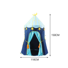 Load image into Gallery viewer, Starry Blue Mongolian Yurt Playhouse Tent Living and Home