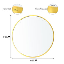 Load image into Gallery viewer, Nordic Round Bathroom Framed Mirror Wall Hanging