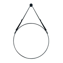 Load image into Gallery viewer, Retro Round Hanging Mirror with Adjustable Leather Strap Living and Home