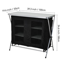 Load image into Gallery viewer, 6-tier Portable Aluminium Alloy Camping table