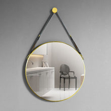Load image into Gallery viewer, Scandinavian Minimalist Adjustable Round Hanging Mirror �������������������������������������