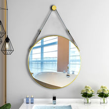 Load image into Gallery viewer, Scandinavian Minimalist Adjustable Round Hanging Mirror �������������������������������������