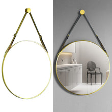 Load image into Gallery viewer, Scandinavian Minimalist Adjustable Round Hanging Mirror �������������������������������������