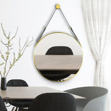 Load image into Gallery viewer, Scandinavian Minimalist Adjustable Round Hanging Mirror �������������������������������������