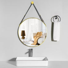 Load image into Gallery viewer, Scandinavian Minimalist Adjustable Round Hanging Mirror �������������������������������������
