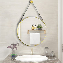Load image into Gallery viewer, Scandinavian Minimalist Adjustable Round Hanging Mirror �������������������������������������