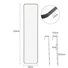 Load image into Gallery viewer, Full Length Mirror with Rounded Corners Door Hanging Living and Home