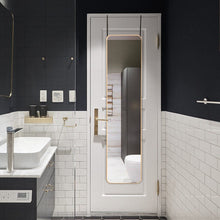 Load image into Gallery viewer, Full Length Mirror with Rounded Corners Door Hanging Living and Home Gold