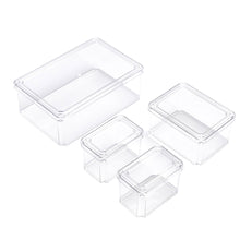 Load image into Gallery viewer, 4Pcs Transparent Refrigerator Bins Organizer Set