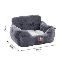 Load image into Gallery viewer, Cozy Dog Car Seat Bed with Storage Pocket and Adjustable Strap Living and Home
