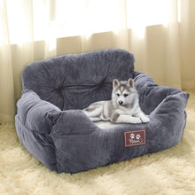 Load image into Gallery viewer, Cozy Dog Car Seat Bed with Storage Pocket and Adjustable Strap Living and Home