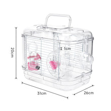 Load image into Gallery viewer, Portable Transparent Hamster Cage Living and Home