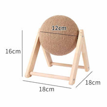 Load image into Gallery viewer, V-Shaped Wooden Cat Scratcher Ball: Fun and Functional Claw Care Living and Home