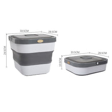 Load image into Gallery viewer, 13 Liters Capacity Grey Foldable Pet Food Storage Container with Lid Living and Home