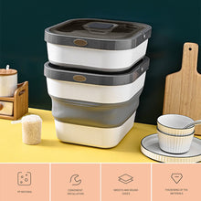 Load image into Gallery viewer, 13 Liters Capacity Grey Foldable Pet Food Storage Container with Lid Living and Home