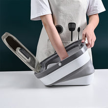 Load image into Gallery viewer, 13 Liters Capacity Grey Foldable Pet Food Storage Container with Lid Living and Home