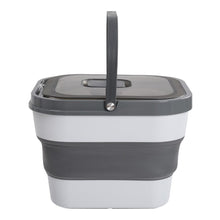 Load image into Gallery viewer, 13 Liters Capacity Grey Foldable Pet Food Storage Container with Lid Living and Home