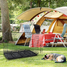 Load image into Gallery viewer, Reinforced Black Pet Cage for Medium to Small Dogs, Cats, and Rabbits Living and Home