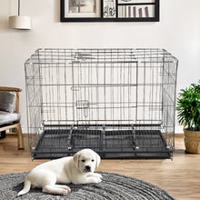 Load image into Gallery viewer, Reinforced Black Pet Cage for Medium to Small Dogs, Cats, and Rabbits Living and Home