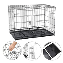 Load image into Gallery viewer, Reinforced Black Pet Cage for Medium to Small Dogs, Cats, and Rabbits Living and Home