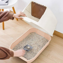 Load image into Gallery viewer, Large Hooded Top Entry Cat Litter Box with Scoop Living and Home