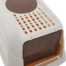 Load image into Gallery viewer, Large Hooded Top Entry Cat Litter Box with Scoop Living and Home