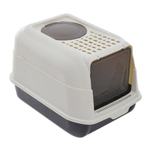 Load image into Gallery viewer, Large Hooded Top Entry Cat Litter Box with Scoop Living and Home