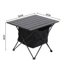 Load image into Gallery viewer, Aluminum Alloy Portable Roll-Top Camp Table