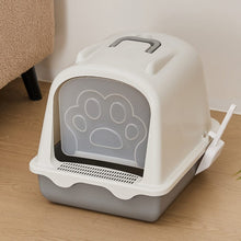 Load image into Gallery viewer, Large Enclosed Cat Litter Box: Odor Control and Spill Prevention Living and Home