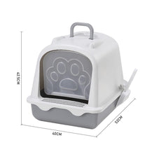 Load image into Gallery viewer, Large Enclosed Cat Litter Box: Odor Control and Spill Prevention Living and Home