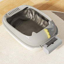 Load image into Gallery viewer, High-Sided Semi-Closed Oval-shaped Cat Litter Box Living and Home