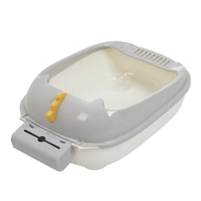 Load image into Gallery viewer, High-Sided Semi-Closed Oval-shaped Cat Litter Box Living and Home
