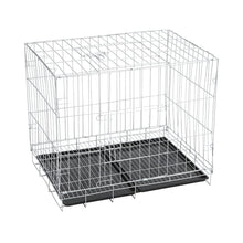 Load image into Gallery viewer, Wire Dog Crate with 2 Doors and Tray Living and Home