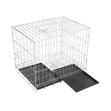 Load image into Gallery viewer, Wire Dog Crate with 2 Doors and Tray Living and Home