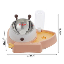 Load image into Gallery viewer, Pet Feeder and Water Dispenser Set with Slow Feeder Living and Home