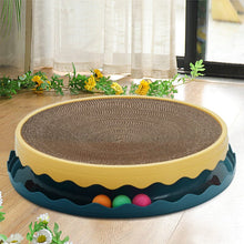 Load image into Gallery viewer, Circular Cat Scratching Board with Ball Toy Living and Home