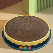 Load image into Gallery viewer, Circular Cat Scratching Board with Ball Toy Living and Home