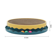 Load image into Gallery viewer, Circular Cat Scratching Board with Ball Toy Living and Home