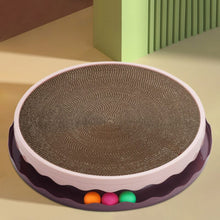 Load image into Gallery viewer, Circular Cat Scratching Board with Ball Toy Living and Home