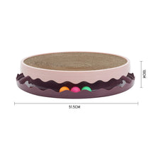 Load image into Gallery viewer, Circular Cat Scratching Board with Ball Toy Living and Home
