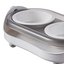 Load image into Gallery viewer, Adjustable Angle Double Bowl Pet Feeder Stand for Cat Dog Puppy
