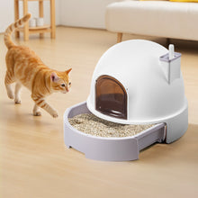 Load image into Gallery viewer, Large Enclosed Cat Litter Box